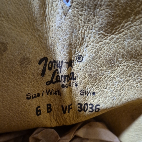 TONY LAMA WOMEN'S MOSTO TUCSON SNIP TOE WESTERN BOOTS VF3036 SIZE 6 B SIDE ZIP - Picture 3 of 16